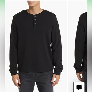 Frame Men’s Henley 100% Cotton Crew Size Small